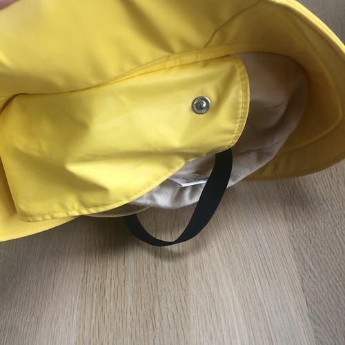 Mens Grundens Nylon and PVC Foul Weather Rain Hat Yellow Size Medium Portugal K1 - Picture 9 of 10