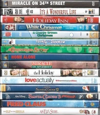 Classic Christmas Holiday films on DVD, various prices, combined shipping