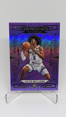 Jalen Williams 2022-23 Panini NBA Obsidian Purple Flood 46