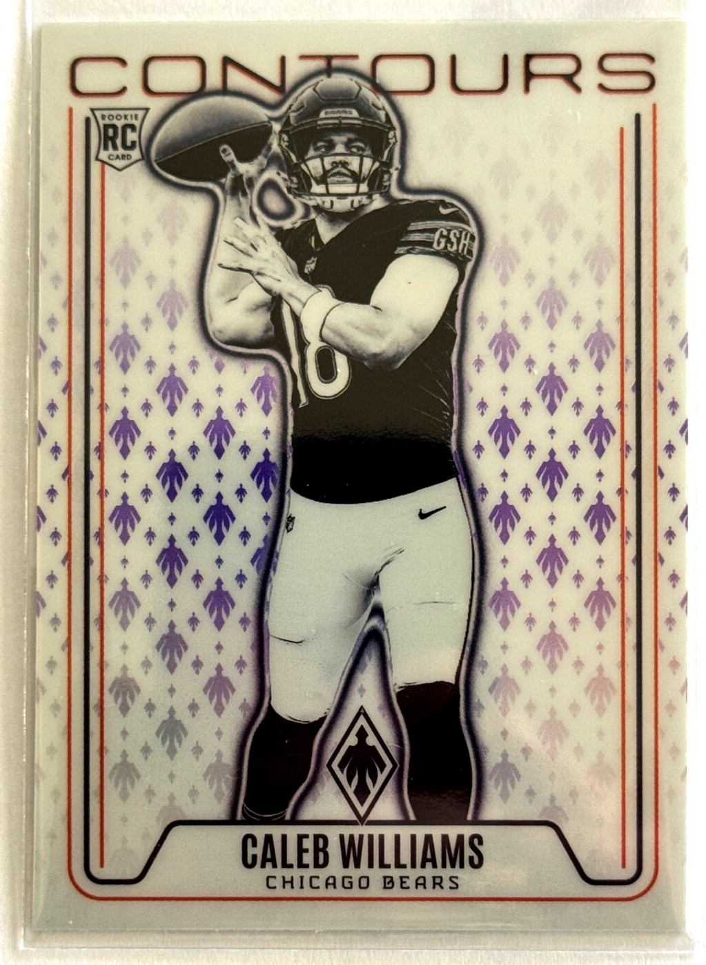 2024 Panini Phoenix - Contours Caleb Williams #CON-CWS Purple (RC)