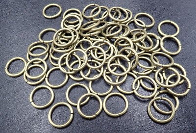 10mm x 1,2mm Binderinge Biegeringe bronzefarben 10 - 1200 Stück SB 347
