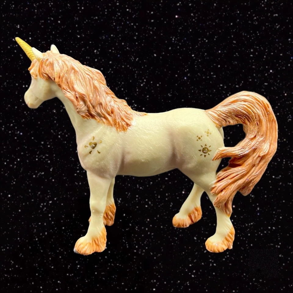 "Figura de fantasía animal hada melena rosa blanca de unicornio Papo 2010 5,5"" W 5"" T" Foto 2 de 4