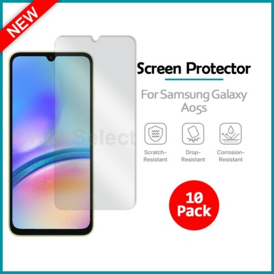 10-Pack LCD Ultra Clear HD Screen Shield Protector for Phone Samsung Galaxy A05s