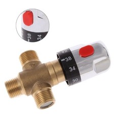 Thermostatic Mixing Valve with 1/2 NPT Male Connections,Water Temperature Contro