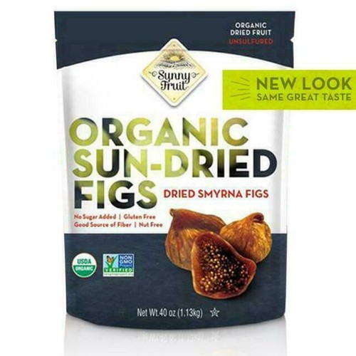 Sunny Fruit Organic Dried Figs Smyrna Natural Juicy Gluten Free