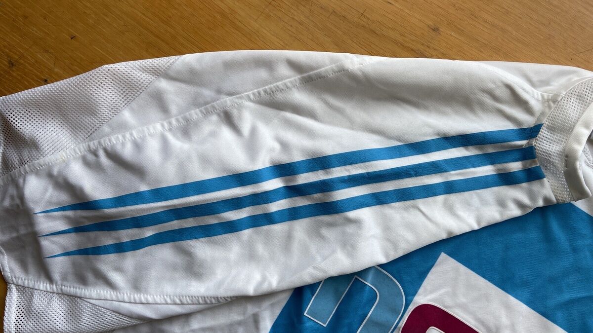 OLYMPIQUE MARSEILLE 2004 2004 HOME SHIRT JERSEY ADIDAS OLYMPIQUE MARSEILLE 2004 2004 HOME SHIRT JERSEY ADIDAS