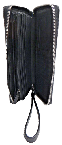 MICHAEL KORS Black MK Signature Jet Set Item LG Travel Continental Wallet Clutch - Picture 11 of 14