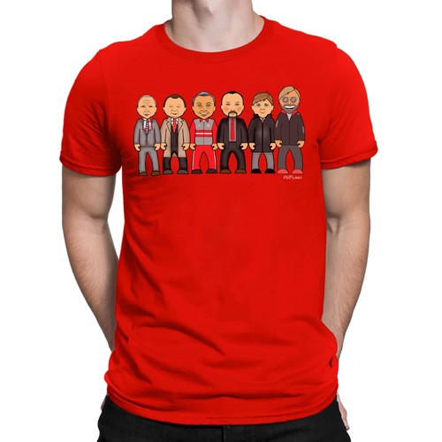 vipwees, Netherlands Football Legends, Original Caricature Organic Cotton T-Shirt