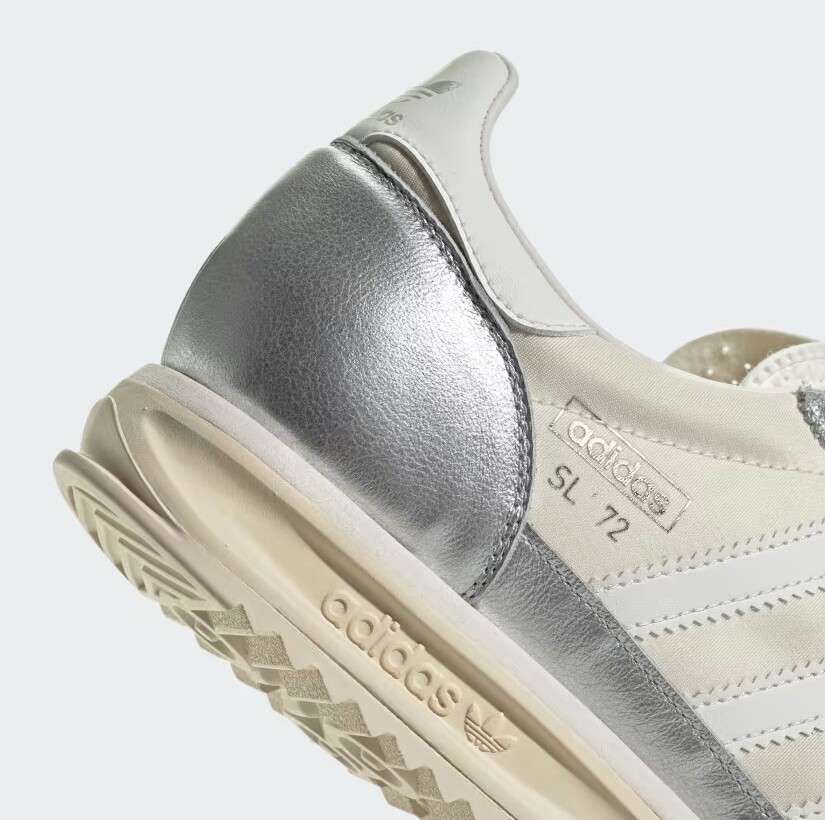 ◆adidas◆ SL 72 Silver Cream JI3531 New Adidas SL 72 RS Shoes - Silver Metallic/ Cloud White