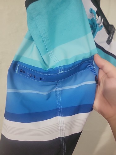 Quicksilver Stretch Board Shorts Dryflight Size 36 Swim - Picture 3 of 4