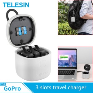 Telesin Allinbox For Gopro Hero 8 7 6 5 3 Slots Travel Battery