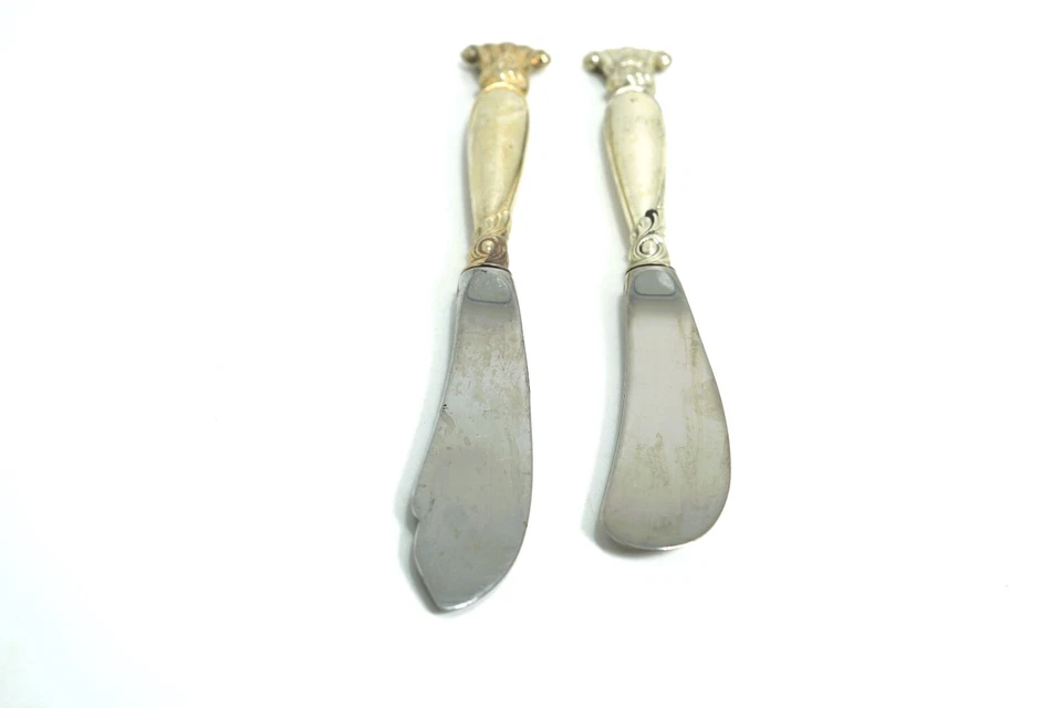 Wallace Romance Of The Sea plata esterlina 11 cuchillos de mantequilla y 1 cuchillo maestro Foto 4 de 4