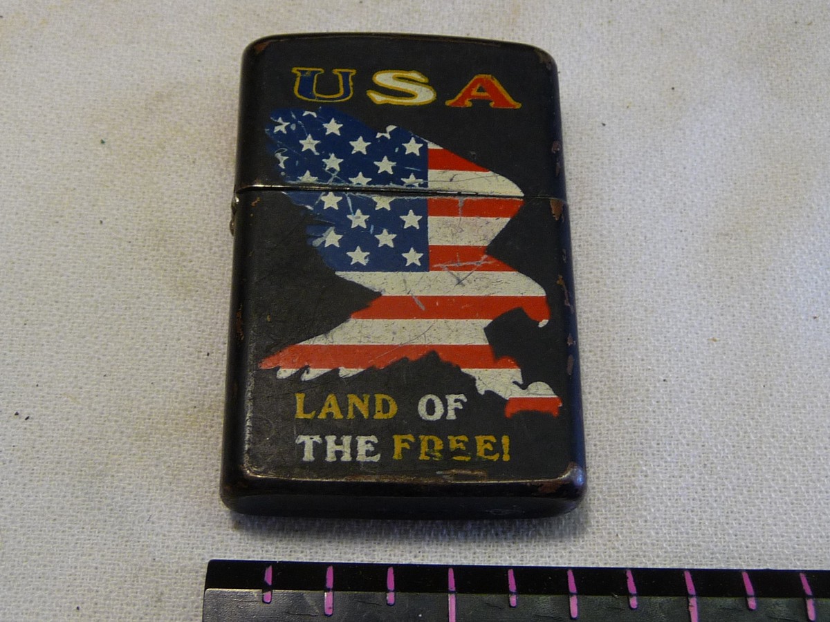free cigarette lighter P.I.I. BRAND USA LAND OF THE FREE! CIGARETTE LIGHTER (CHINA MADE)
