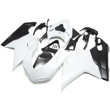 White Black Fairing Kit for 2007-2012 Ducati 1098 848 1198 Injection Bodywork