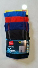 NEW 4 PAIRS HANES ULTIMATE BOYS Boxers BRIEF Size XL