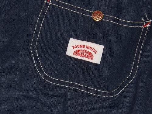 Round House Overalls Dark Blue Jean Denim Made in USA Youth 16 - Picture 10 of 10