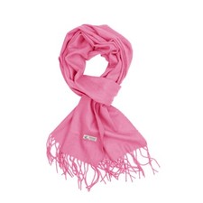 Women Scarf Pink Solid Plain Long Warm Soft for Winter Fashion 72"x12"