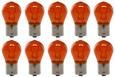 Vosla 37638 Bulb, PY21W, 12 Volt, 21 Watt, BAU15s Base, Amber, 7507, Box of 10