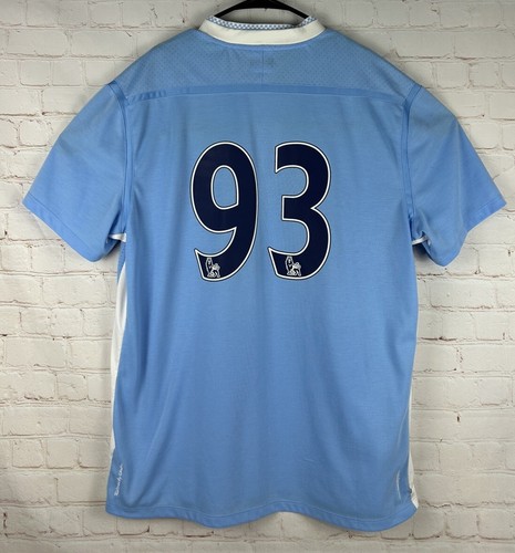 Umbro Soccer Jersey Blue Manchester City MCFC Etihad Airways #93 Size Large - Picture 5 of 6