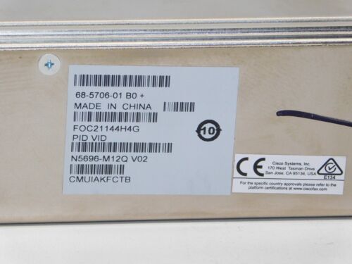 Cisco N5696-M12Q Nexus 5696Q Chassis Module 12Q 40GE Ethernet FCoE 68-5706-01 - Picture 4 of 5