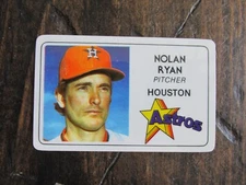 1981 Perma-Graphics NOLAN RYAN Baseball Credit Card #125-026 Houston Astros 34 K