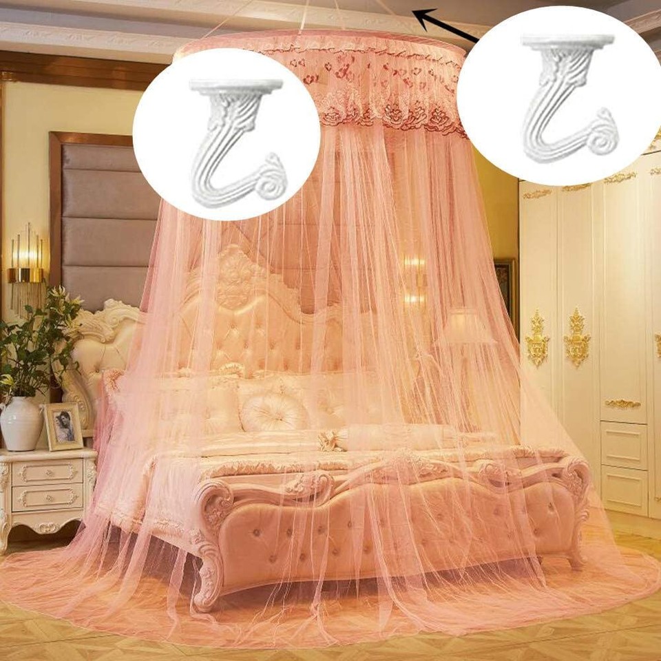 6 Sets White Ceiling Hooks for Hanging Plant, Heavy Duty Swag Toggle