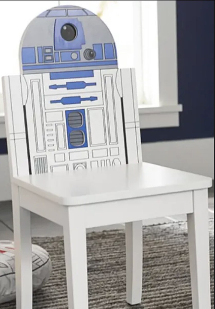 Pottery Barn Kids Star Wars R2-D2 Chair Wood Discontinued (BRAND