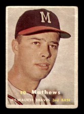 1957 Topps #250 Ed Mathews G