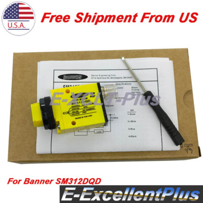 New in Box Mini-beam Photoelectric Sensor For Banner SM312DQD 10-30VDC 380mm