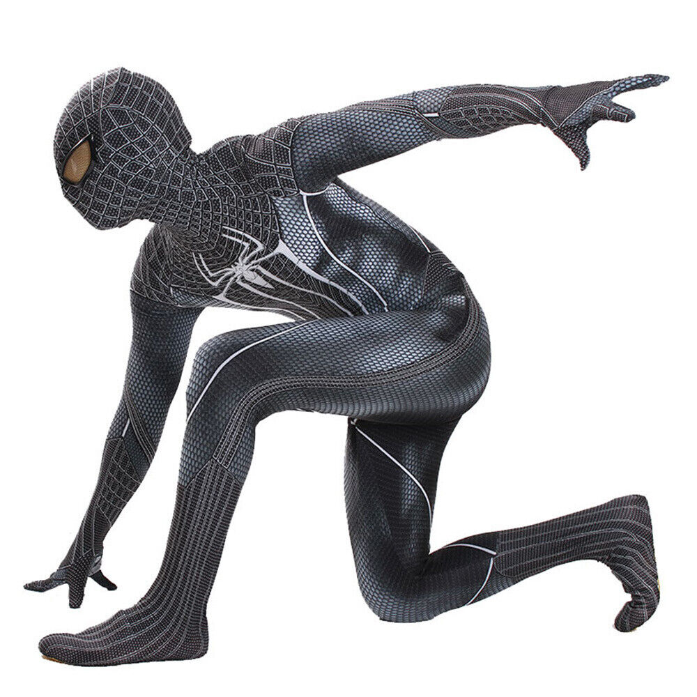 Black The Amazing Spiderman Jumpsuit Spider-man Cosplay Black The Amazing Spiderman Jumpsuit Spider-man Cosplay