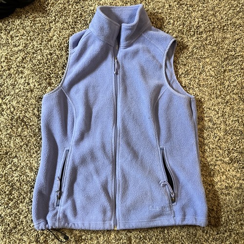 Zip Polartec Fleece Vest Blue 