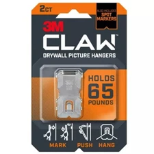 3M Claw Drywall Picture Hanger 65lb: Mirror & Picture Hanging Kit