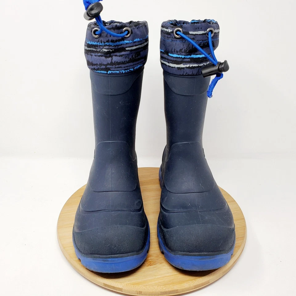 Kamik Snobuster Niños 2 Botas Azul Nieve Invierno Lluvia Aislado Forrado Zapatos Foto 3 de 4