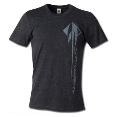 C7 Corvette Vertical Stingray Charcoal Gray T-Shirt