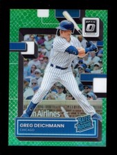 2022 OPTIC GREEN DRAGON PRIZM #45 GREG DEICHMANN RC 51/99 CUBS