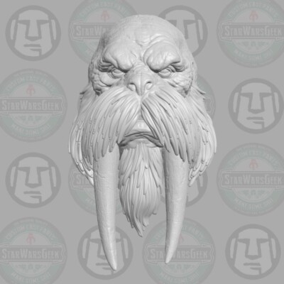 Morzeus Walrus Warrior v4 custom for 1:6 1:10 1:12 1:18 action figures
