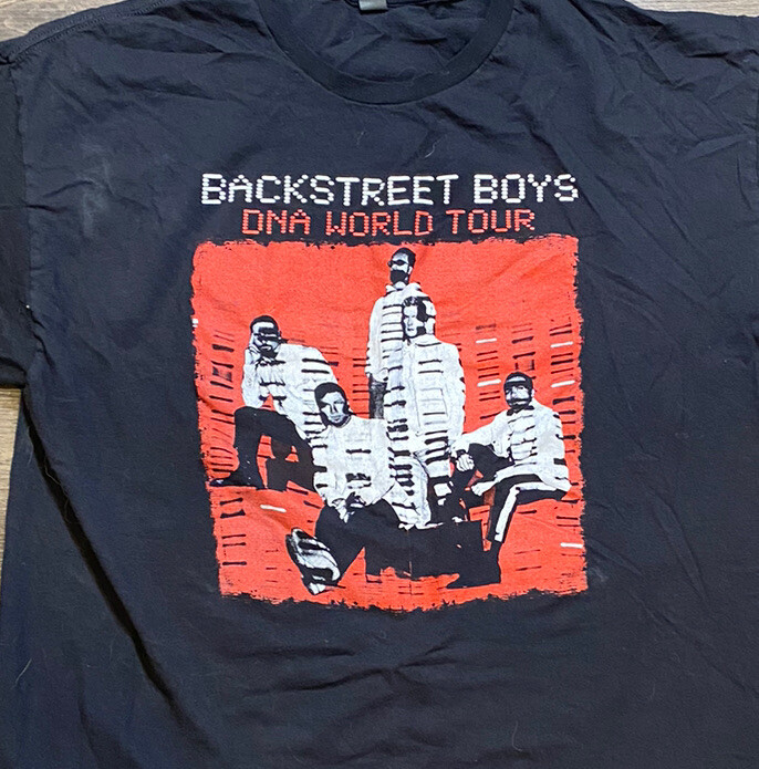 Backstreet Boys Mens 2019 DNA World Tour T-Shirt In Black Size XXL