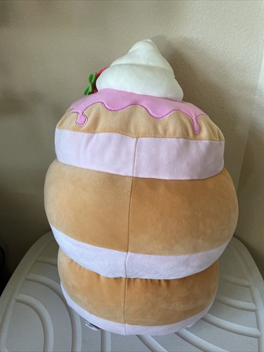 Squishmallows Sawtelle Strawberry Pancakes 16-18” Plush Shortcake - Picture 3 of 5