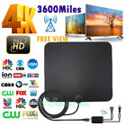 Antena Para Tv Hd 4k 1080p Amplificada de 3600 Millas Interiores y Exteriores