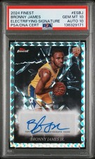 2024 FINEST BRONNY JAMES ELECTRIFYING SIGNATURE PSA 10/10
