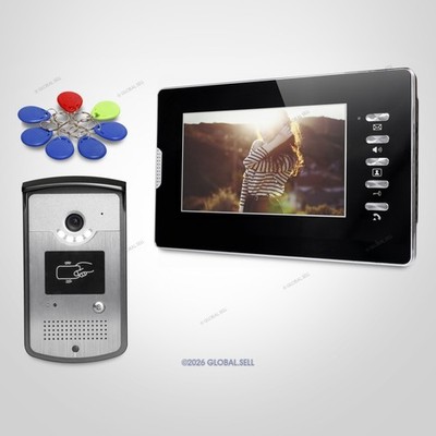 7'' Video Door Intercom System with Mute Mode for Home Security for House/ Flat