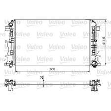 1X VALEO RADIATOR ENGINE COOLING FOR MERCEDES-BENZ NEW