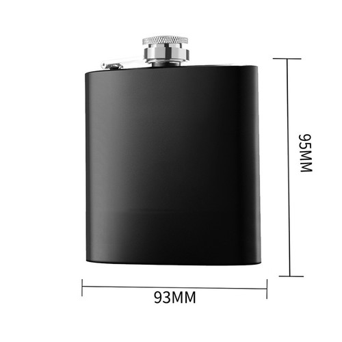 Hip Flask 6/8oz Accessories Brandy Camping Fishing Hunting Vodka Black - Picture 23 of 47