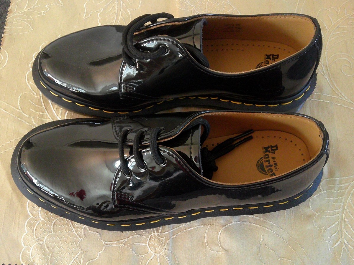 美品　Dr.Martens 1461 GUSSET UK8 Dr. Martens Black Patent Leather 1461 Women's Shoes US8 UK6 | eBay
