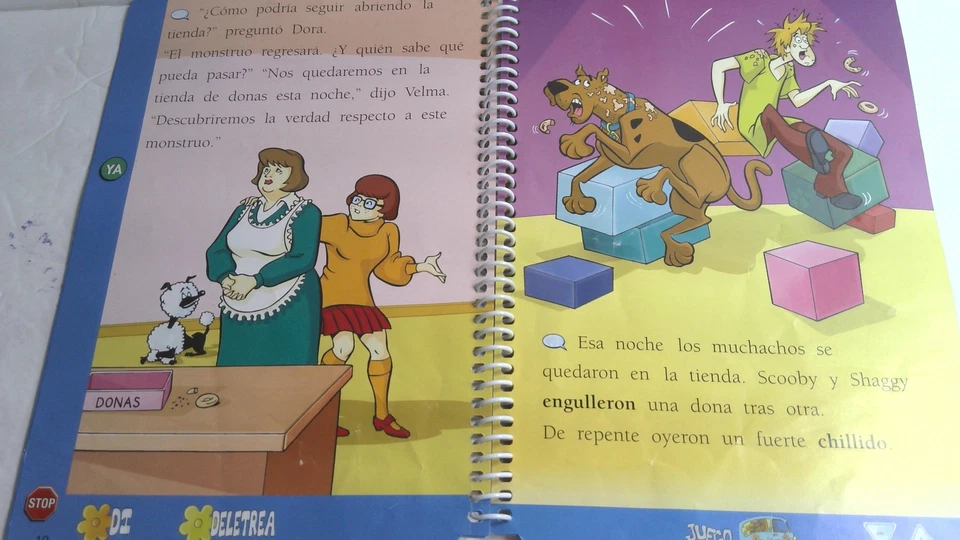 LeapPad Scooby-Doo Lectura Set Libro y Cartucho Español Edad 4-6 LeapFrog 2002 - Image 2 of 3