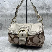 Coach Soho Shoulder Bag Accessory Pouch 11888 Gold Leather Women's FROM JAPAN