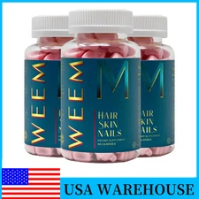WEEM Hair Skin & Nails Gummies - Biotin Vitamins for Healthy Hair, Skin & Nails