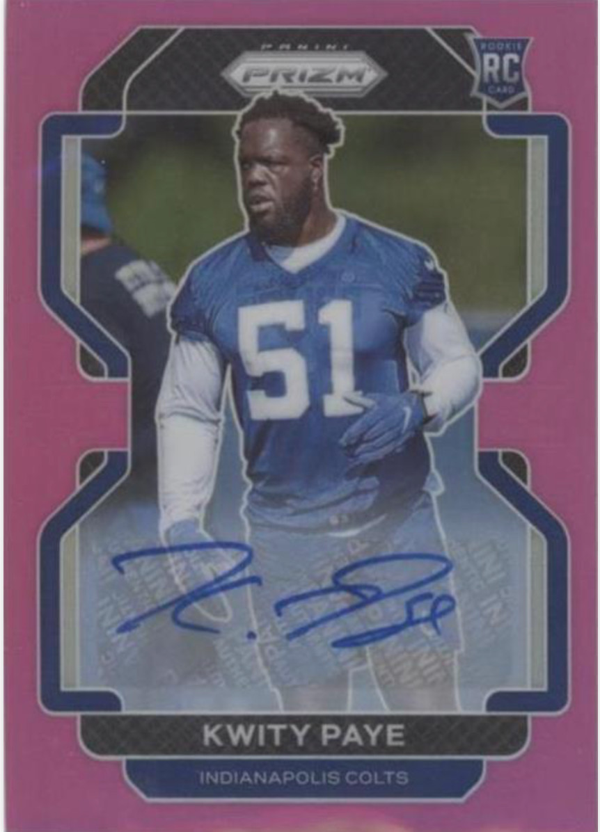 Kwity Paye Panini Prizm #378 Autograph-Pink