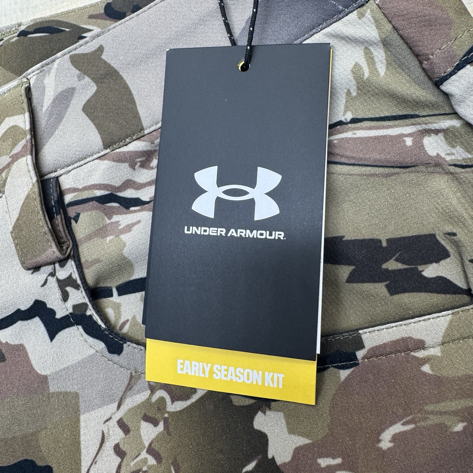 NEW Under Armour Hardwoods STR Pants Size Mens 40 x 32 1355314-999 Camo thumbnail 7