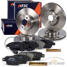 ATEC BREMSSCHEIBEN+BREMSBELÄGE BREMSKLÖTZE VO+HI FÜR FIAT STILO 192 1.4-1.9